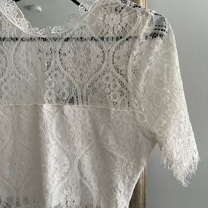 White lace lulus dress